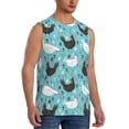 thumbnail image 2 of Haiem Men's Lovely Roosters Print Tank Tops Summer Sleeveless Cut Off Workout T-Shirts Fitness Vest Athletic Undershirts-3X-Large, 2 of 8