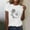 White, variant on Rezuofi 2 Pcs Womens Cute Sunflower Graphic Printed Tee Shirts Vintage Short Sleeve Cotton Shirts Tops