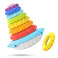 thumbnail image 1 of Juguetes Apilables Para Bebés Juguetes apilables para bebés, juguetes ABS Montessori, juguete apilable divertido rosa y azul para niñas y niños Hugtrwg libre de BPA, 1 of 9