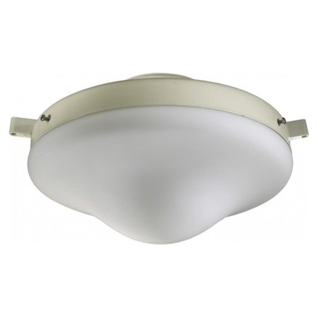 Assembly Satin White Glass Antique - One Light Antique White Satin Opal Glass Fan Light Kit