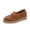 Brown, variant on Willtoo Women's Comfortable Thick-Soled Slip-On Wedge Shoes, Jeans Flats with Soft & Flexible Soles, Sneakers for Women Loafers Comfy Buckle Decor