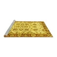 thumbnail image 2 of Ahgly Company Machine Washable Indoor Rectangle Abstract Yellow Modern Area Rugs, 2' x 4', 2 of 4