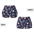 thumbnail image 3 of Sikiie Watercolor Stars Print Workout Shorts Women Scrunch Butt Gym Shorts Seamless High Waist Tummy Control Yoga Biker Athletic Shorts, 3 of 5