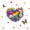 White Blue 02, variant on Manfei Rainbow Love Heart Twin Quilt Set, Butterfly Groovy Flower Twin Coverlet Set, White Blue, 2 Pieces, 1 Bedspread and 1 Pillowcase