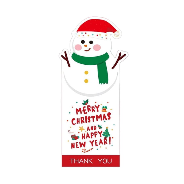 Paquete de 50 pegatinas navideñas, pegatinas de Feliz Navidad, etiquetas decorativas para cajas de regalo, tarjetas de felicitación, bolsas de regalo, decoración.