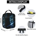 thumbnail image 5 of Geometry Gaming Dash Insulated Lunch Bag Lunch Box Large Capacity Leakproof Work Lunch Tote Bag Zipper External Net Pocket Office Travel Work, 5 of 8