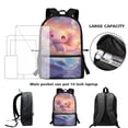thumbnail image 6 of Uorisanigo 17 inch Starry Axolotl School Backpack for Girls 10-12, Multifunctional Back to School Bag, Elementary Kindergarten Casual Basic Bookbag, 6 of 6