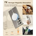 thumbnail image 5 of for Samsung Galaxy S24 Ultra Case with Magnetic Ring Stand,[Compatible with MagSafe][Military Drop Protection] Shockproof Protective Slim Phone Case for S24 Ultra, Clear Grey, 5 of 9