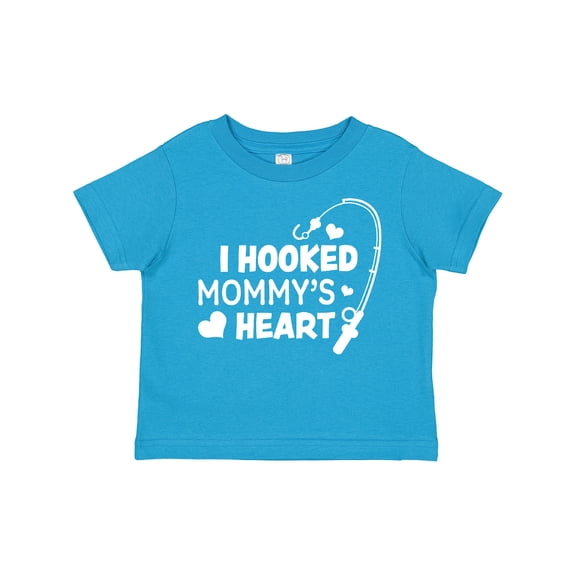 Inktastic I Hooked Mommy's Heart with Fishing Rod Boys or Girls Toddler T-Shirt
