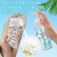thumbnail image 5 of Qaailabf White Shoe Cleaner Kit | Foam Sneakers Cleaner 100ml | Includes Brush, Towel, Sponge | Removes Stains, Grime & Dirt | Versatile for Leather, Canvas, Rubber | Gentle Active Enzyme Formula, 5 of 10