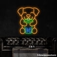 thumbnail image 2 of Glowneon Dog Drink Bubble Tea Neon Sign, Bubble Tea Led Sign, Boba Tea Neon LED Light, 2 of 5
