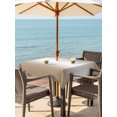 thumbnail image 3 of Outdoor Tablecloth with Umbrella Hole and Zipper, Beige White Ombre Waterproof Patio Tablecloth for Dining 60''x60'', Modern Gradient Abstract Art Wipeable Table Cover for Picnic BBQ Party Patio, 3 of 9