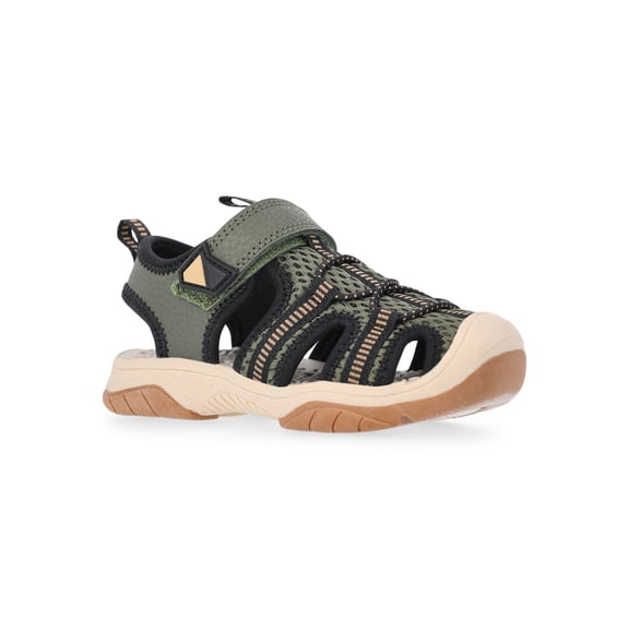 Wonder Nation Toddler, Little, and Big Boys Closed Toe Trail Sandals