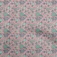 thumbnail image 1 of oneOone Cotton Flex Light Pink Fabric Asian Suzani Quilting Supplies Print Sewing Fabric By The Yard 40 Inch Wide, 1 of 5
