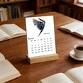 thumbnail image 3 of ERTZAE 2026 Bird Watercolor Desktop Calendar,Cute Blue Bird Art Desk Organizer,Wooden Stand Home Office Decor,Practical Monthly Scheduling Planner,Durable Versatile Gift For Bird Enthusiasts, 3 of 9