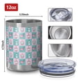 thumbnail image 3 of 12oz Tumblers Checkered Unicorn Cat Pattern Vacuum Insulated Stainless Steel Travel Tumbler Cups Mug with Lid and Straw for Beer,Coffee,Beverages with Cleaning Brush for Cold & Hot Drinks, 3 of 5