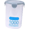 thumbnail image 4 of Contenedor De Almacenamiento De Alimentos De 1000 Ml Con Tapas, Botes De Plástico Apilables Para Alimentos Secos, Recipientes Herméticos Para Cereales Para Organización Y Almacenamiento (Azul), 4 of 4