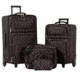 thumbnail image 1 of Jetstream Ensemble de Bagages Souples Atlantic 4 Pièces, Ensemble de Valises à Roulettes: Bagage Enregistré 25 pouces, Valise Cabine, Sac Fourre-tout et Trousse de Toilette, 1 of 9