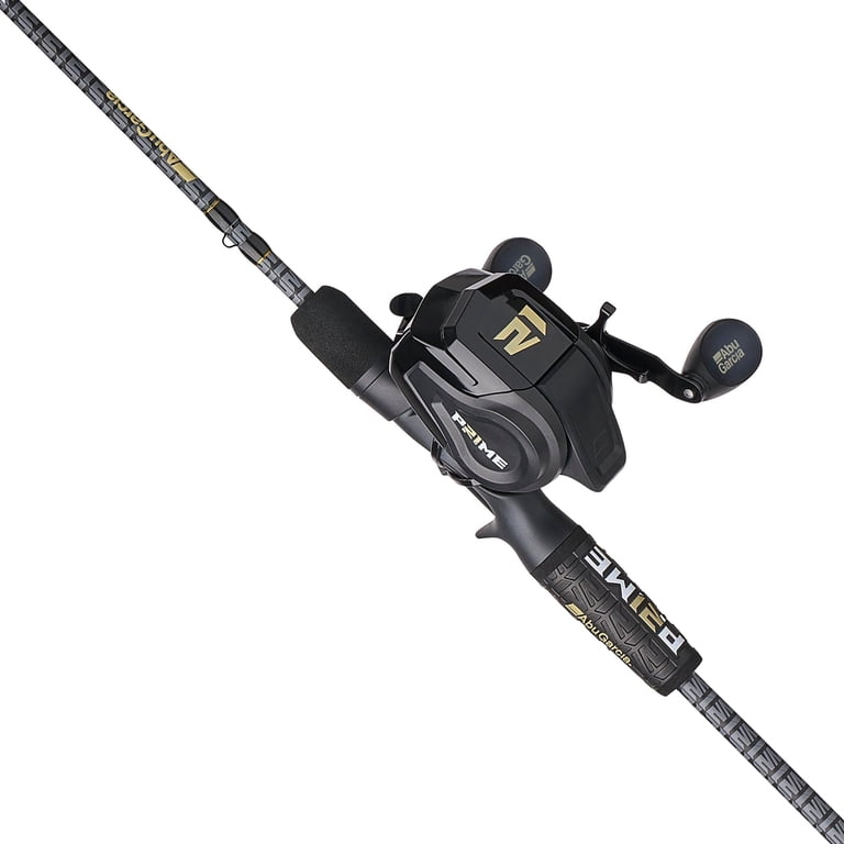 Abu Garcia Prime Spincast Combo, 6' Medium, Black, 8-Size Reel