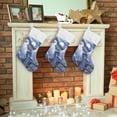 thumbnail image 7 of Coolnut Owls Christmas Stockings Snow Christmas Presonalized Large Stocking Sock, Set of 2 Xmas Party Winter Decor Candy Bag Family Holiday Gift, 17.7 Inch, 7 of 7