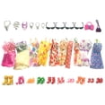 thumbnail image 1 of Conjunto de 32 Uds. Zulema Ropa de muñeca para niña 1:6 Trajes de vestir de muñeca, 1 of 7
