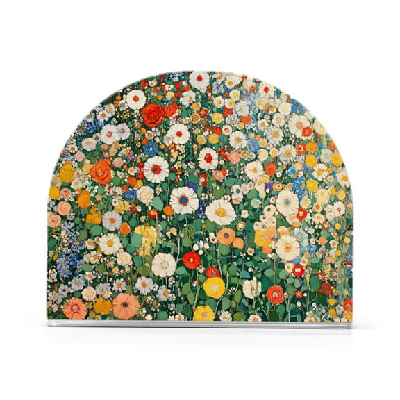 Yayeee Napkin Holder for Table Kitchen Paper Tissue Organization, Beige Floral Garden