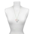 thumbnail image 3 of Delight Jewelry Acrylic 5/16" Red Heart Let Things Go Fall Zoey Charm Necklace, 28", 3 of 4