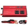 thumbnail image 1 of Inversor de corriente 700W Onda sinusoidal modificada 12/24VDC a 220VAC 50HZ 4 puertos USB 3 salidas de CA para emergencia, 1 of 8