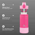 thumbnail image 3 of TAL 18oz Stainless Steel Ranger Push Water Bottle, Pink, 3 of 10