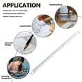 thumbnail image 5 of LOLIPPYY 8-Piece Transparent Triangular Ruler Set for Students, High-Strength Measurement and Office Use, 5 of 6