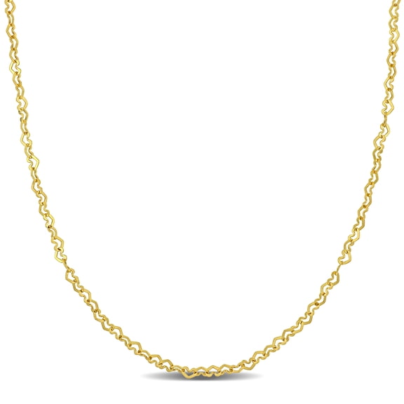 Everly Women's 14k Yellow Gold Heart Link Necklace