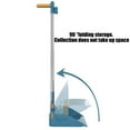 thumbnail image 5 of Broom - Dustpan Set with Scraping Teeth and Scraper Rotatable Standing Storage Buckle Type for Home Cleaning Indoor Floor Sweeping (Blue), JASKFLY, 5 of 9