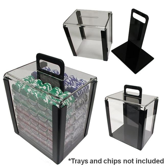Trademark Poker 10 Clear Acrylic Poker Chip Trays