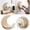 A, variant on Clearance! Flower Pots Moon Star Bohemian Style Wooden Floating Shelf Decorative Shelf Floating Book Shelves Wall Mounted Wall Shelves for Nursery Room Living Room Bedroom Kitchen