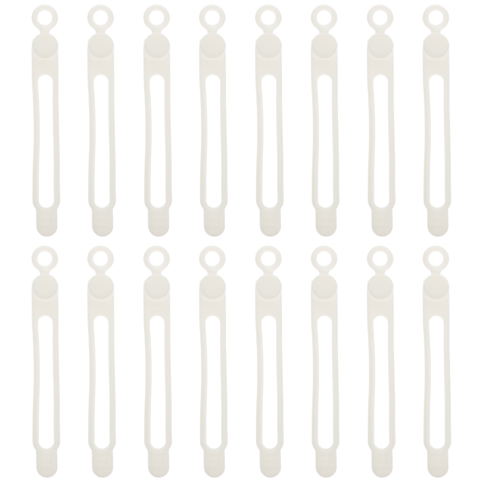 16pcs Silicone Cable Ties Cord Wraps Cable Organizers Cord Organizers