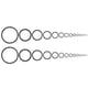 thumbnail image 5 of Guías para cañas pescar, suministros y accesorios para principiantes. Kit reparación ojales para líneas. Anillos guía cerámica para pesca 28 piezas, 5 of 8