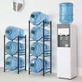 thumbnail image 2 of Estante de Almacenamiento con Soporte para Refrigerador de Agua de 4 Niveles para Dispensador de 5 Galones Que Ahorra Espacio, Negro, 2 of 8