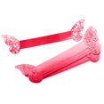 thumbnail image 2 of 20x Anillos de servilleta de mariposa Porta servilletas de papel Hebillas decorativas para servilletas Rojo reflectante, 2 of 9