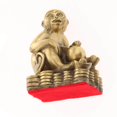 thumbnail image 1 of Pure Brass Chinese Twelve Animal Figurine Twelve Ornament Luck Charm Monkey, 1 of 7