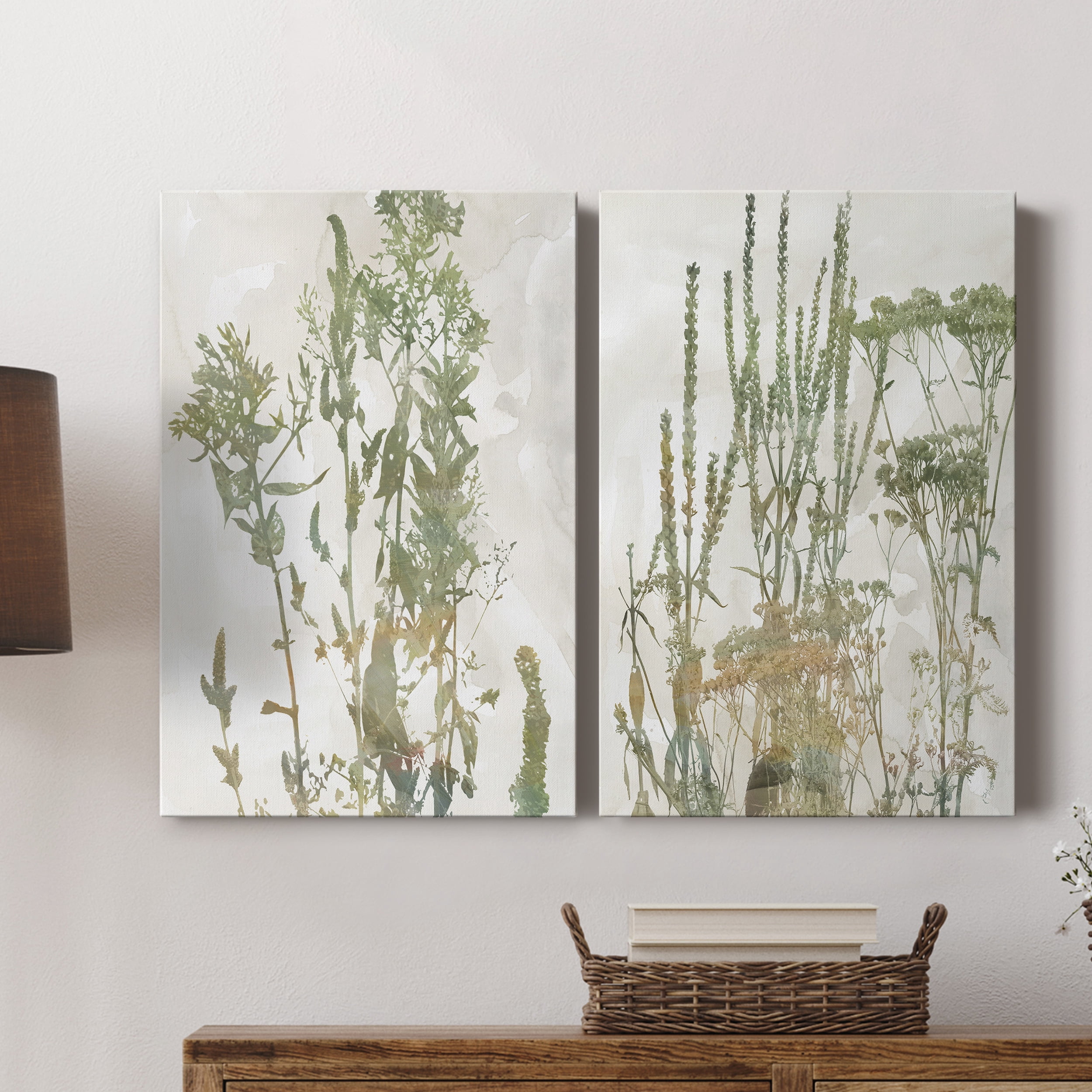 Untamed Garden I Premium Gallery Wrapped Canvas - Ready to Hang - Set of 2 - 8 x 12 Each