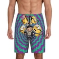 thumbnail image 1 of Goofa Minions Pattern Men's Pajama Short Sleep Shorts Soft Comfortable Breathable Pajamas Shorts with Pockets-Large, 1 of 6
