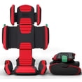 thumbnail image 1 of Asiento elevador de doble pliegue, plegable, ajustable y plegable, Highback Racing, rojo, 1 of 6