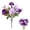 Purple, variant on Artificial Rose Bouquet, 13in Silk Faux Flowers for Table Centerpiece Wedding Home Decor, Coffee