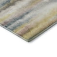 thumbnail image 1 of Addison Rugs Mayfield Premium Machine Washable Transitional Stripes Gold Rectangle Rug, 5' X 7'6" Machine Washable Transitional Stripes Gold Oversized Sherpa Throw Blanket, 1 of 4