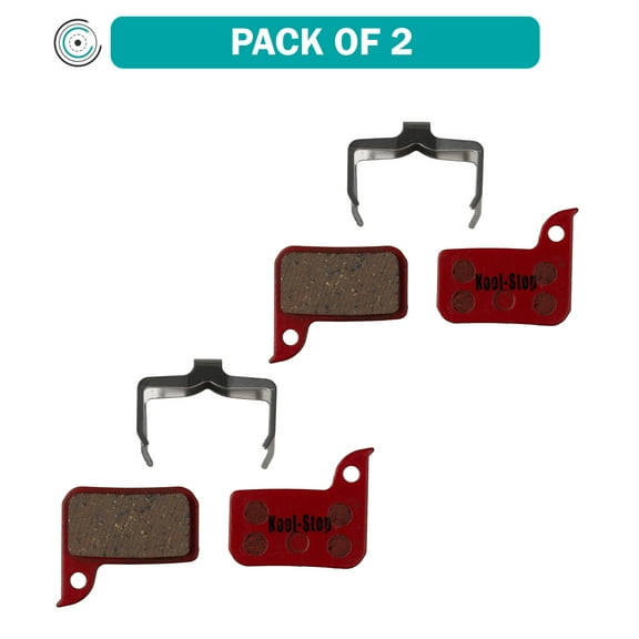 Pack of 2 Kool-Stop SRAM Red Road Disc Brake Pads - Organic, Steel