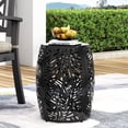 thumbnail image 5 of Durable Powder-Coated Frame Table - Tropical Palm Leaf Pattern - Indoor Seating - No Assembly Needed, 5 of 6