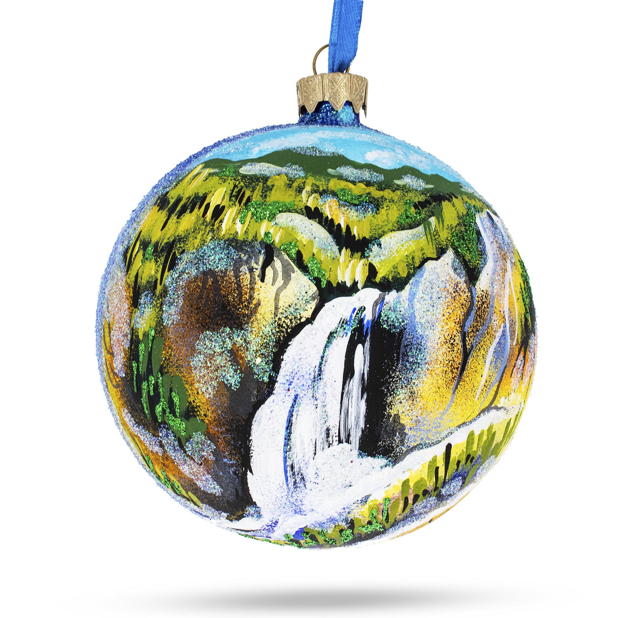 Grand Canyon National Park Arizona Glass Ball Christmas Ornament 4 Inches 