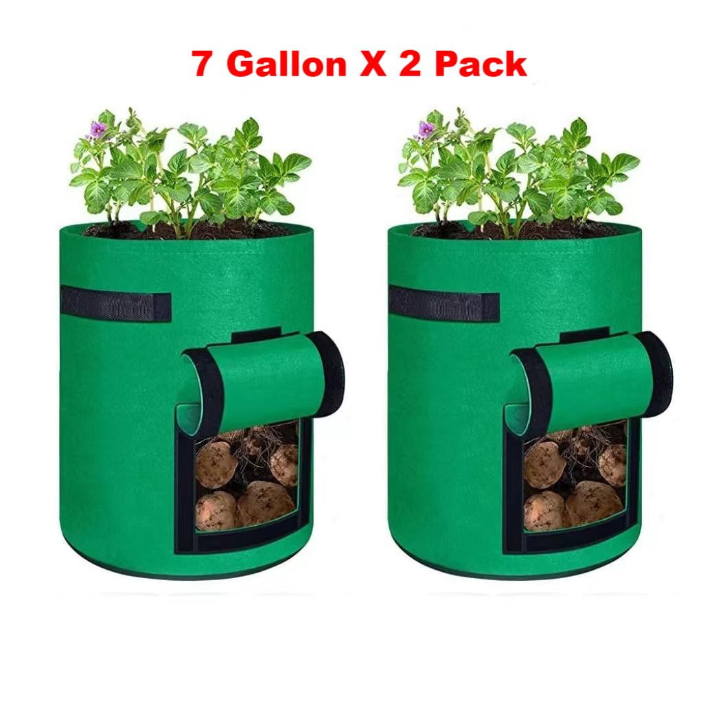 2 Pack Potato Grow Bags Hanging Tomato Planter Upside Down Tomato Grow