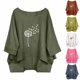 thumbnail image 1 of Neewe Womens Cotton Linen Tops Half Sleeve T Shirts Dressy Casual Round Neck Summer Clothes Outfits Blouses Loose Fit, 1 of 6