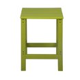 thumbnail image 3 of Garden Square Plastic Adirondack Outdoor Side Table, Lime, 3 of 6